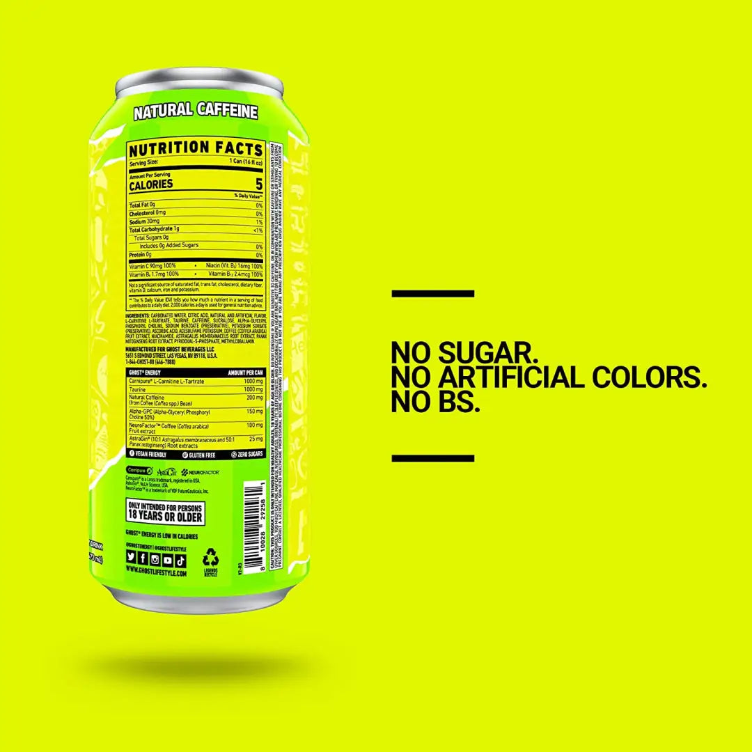 GHOST ENERGy Citrus-Sugar Free Energy Drink - 12-Pack 16oz