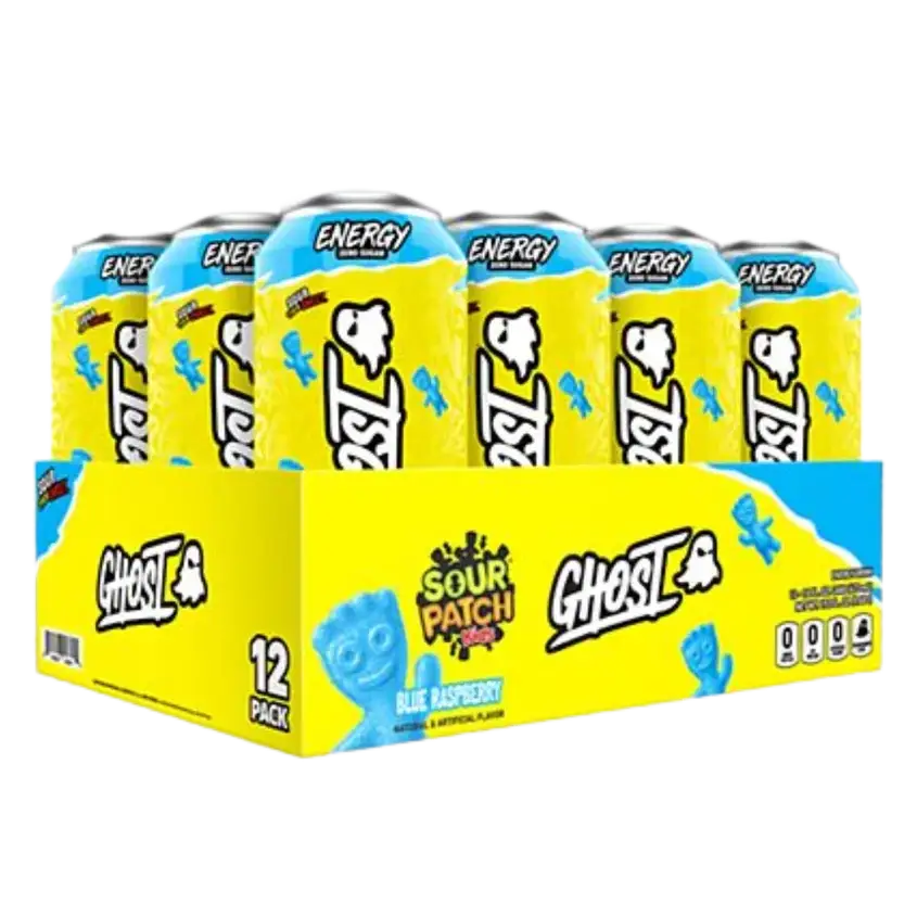 GHOST ENERGY Sour Patch Kids Blue Raspberry Sugar-Free