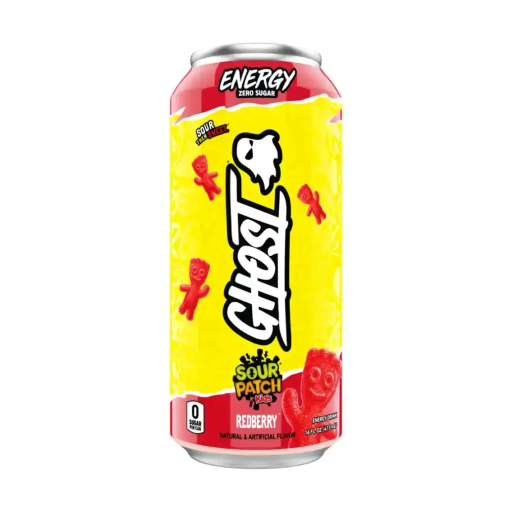 GHOST ENERGY Sugar Free Energy Drink - 12-Pack SOUR PATCH