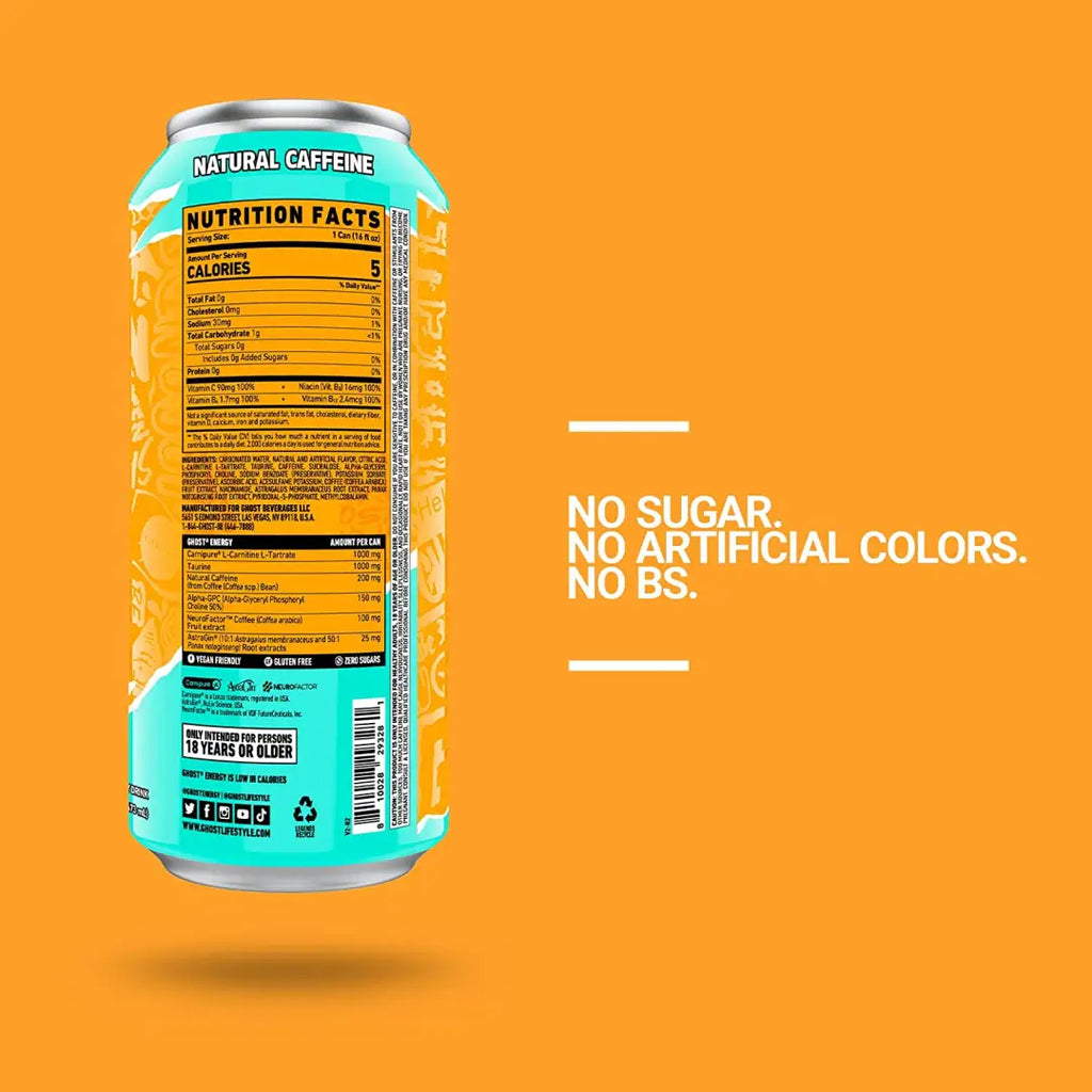 GHOST ENERGY Tropical Mango Sugar-Free Energy Drink