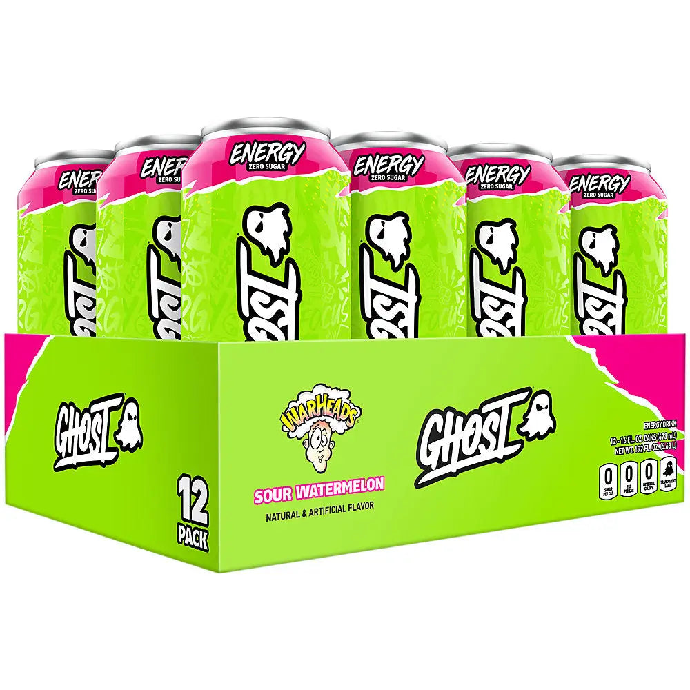 GHOST ENERGY Warheads Sour Watermelon Sugar-Free Energy