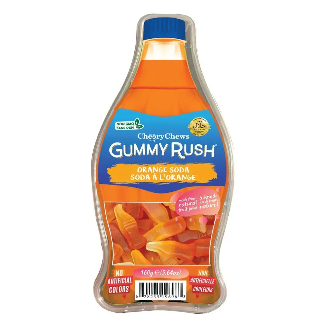 Gummy Rush Orange Soda 160g - candy