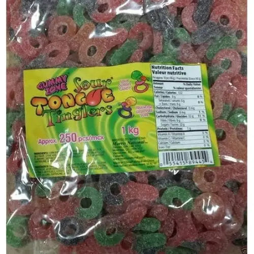 Gummy Zone Gummy Candy Sour Tongue Tinglers 1kg