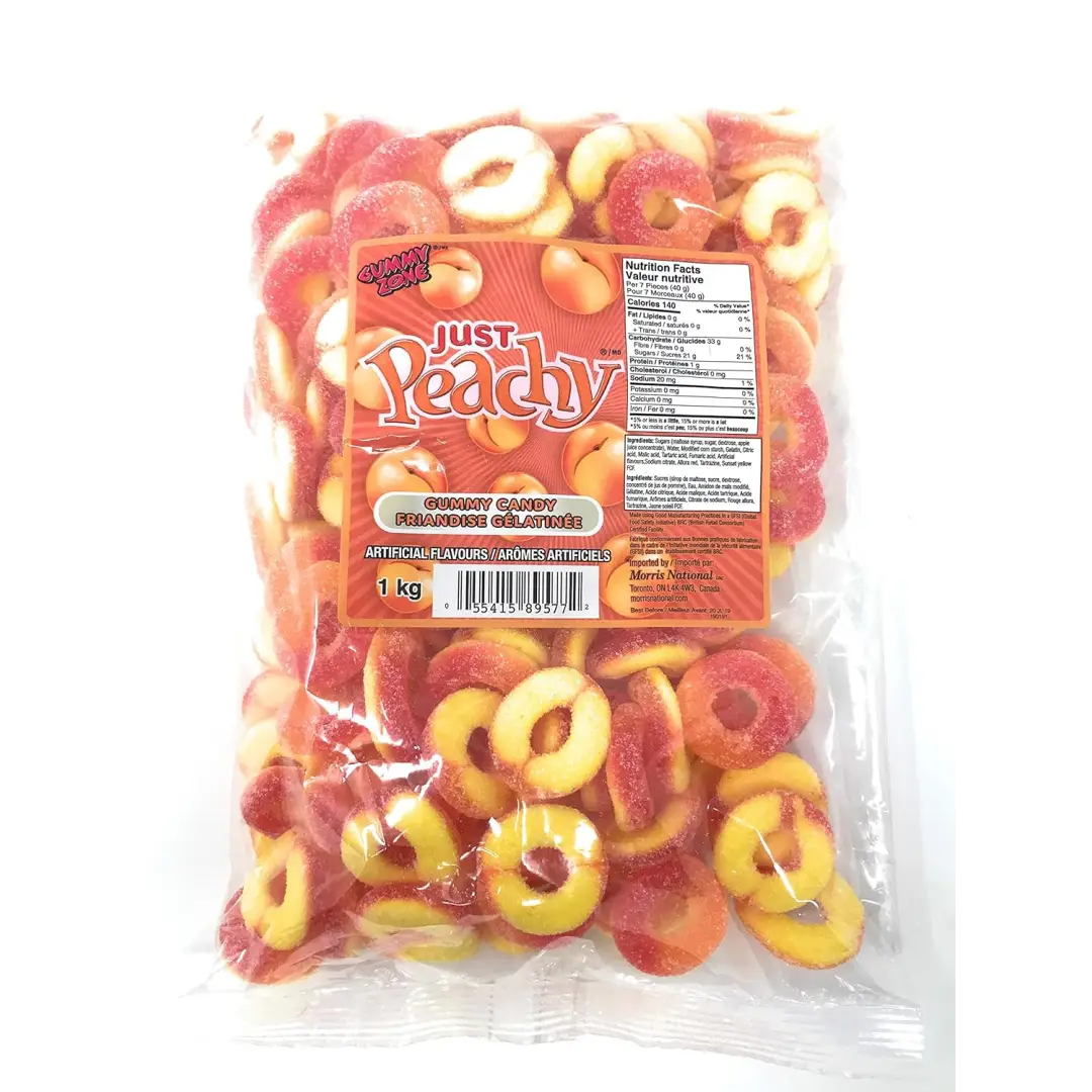 Gummy Zone Just Peachy 1kg - Candy - Gummies