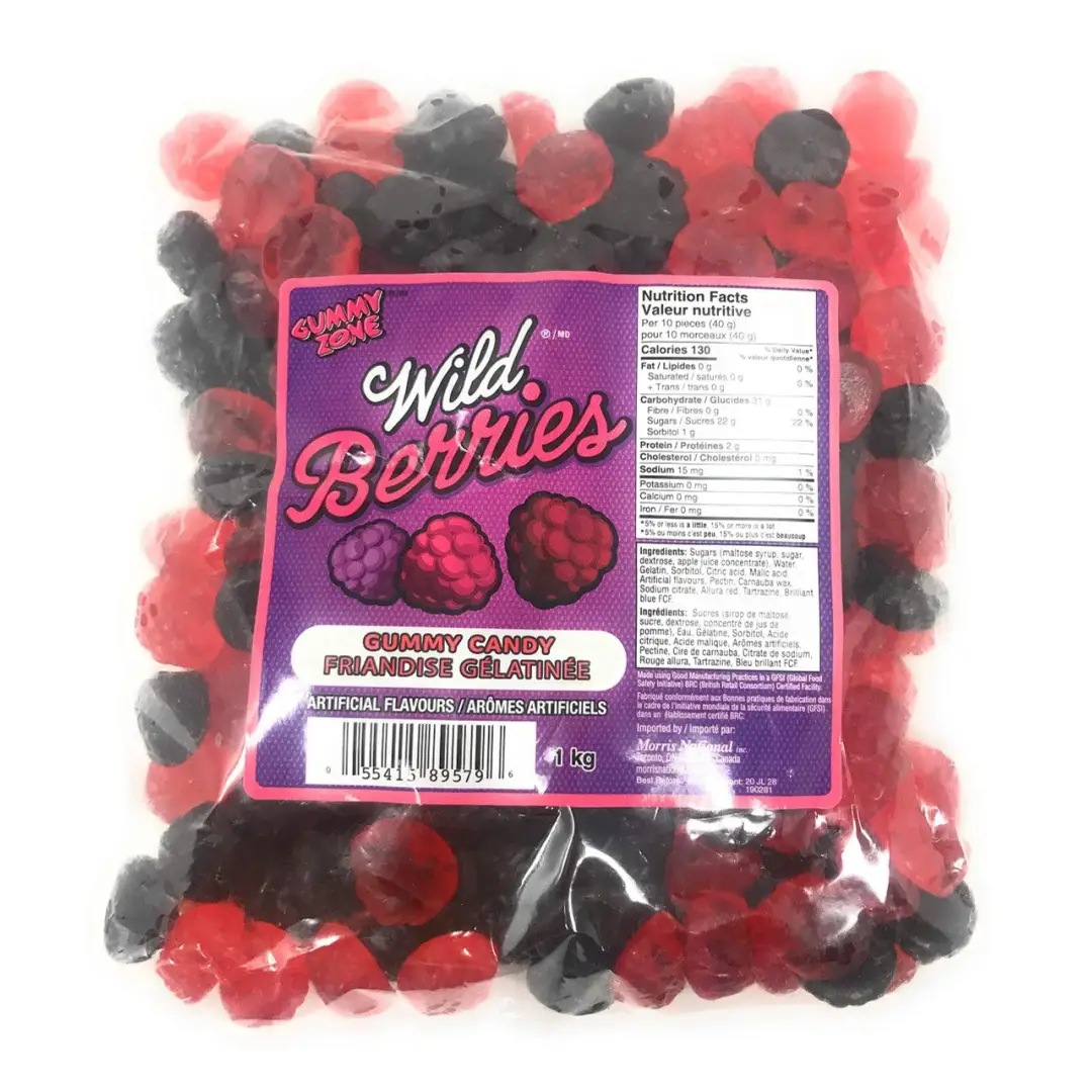 Gummy Zone Wild Berries 1kg - Candy - Gummies