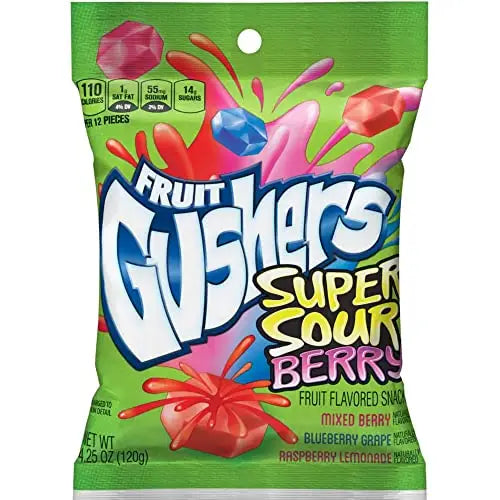 Gushers Sour Berry 4.25oz 8ct - candy