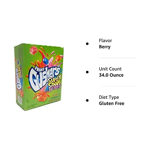 Gushers Sour Berry 4.25oz 8ct - candy