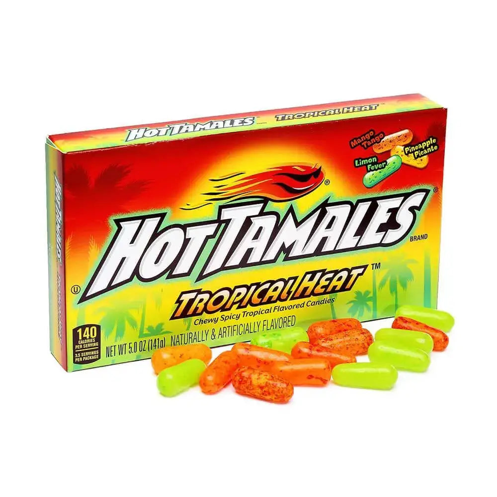 Hot Tamales Tropical Heat Theater Box 141.7g/5oz, case 12ct