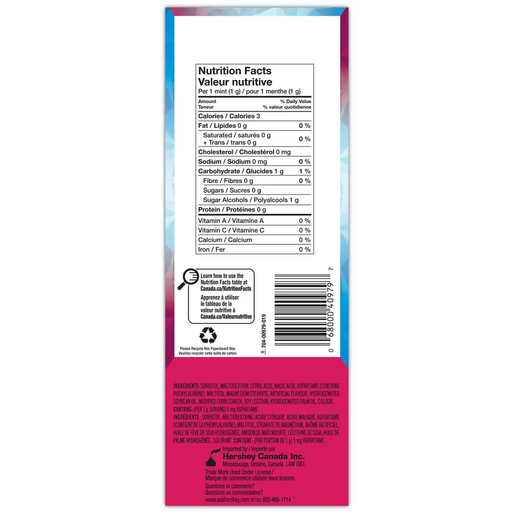 ICE BREAKERS Duo Fruit and Cool Raspberry Mints 36g (6