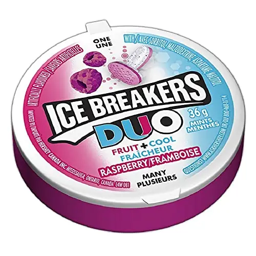ICE BREAKERS Duo Fruit and Cool Raspberry Mints 36g (6