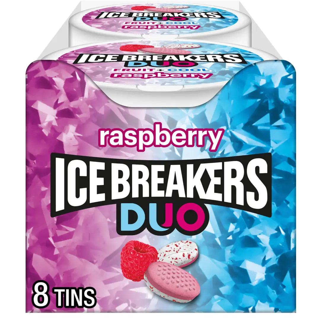 ICE BREAKERS Duo Fruit + Cool Sugar Free Mints (Raspberry