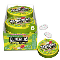 ICE BREAKERS Fruit Sours Mints reen Apple Tangerine