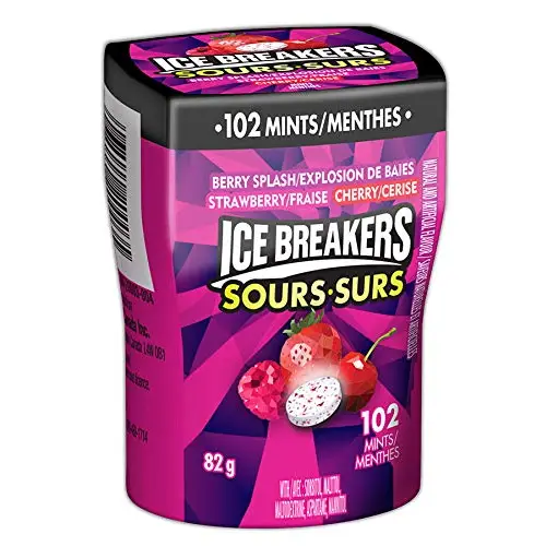 ICE BREAKERS Sours Berry Splash Flavour Sugar Free 82g (4