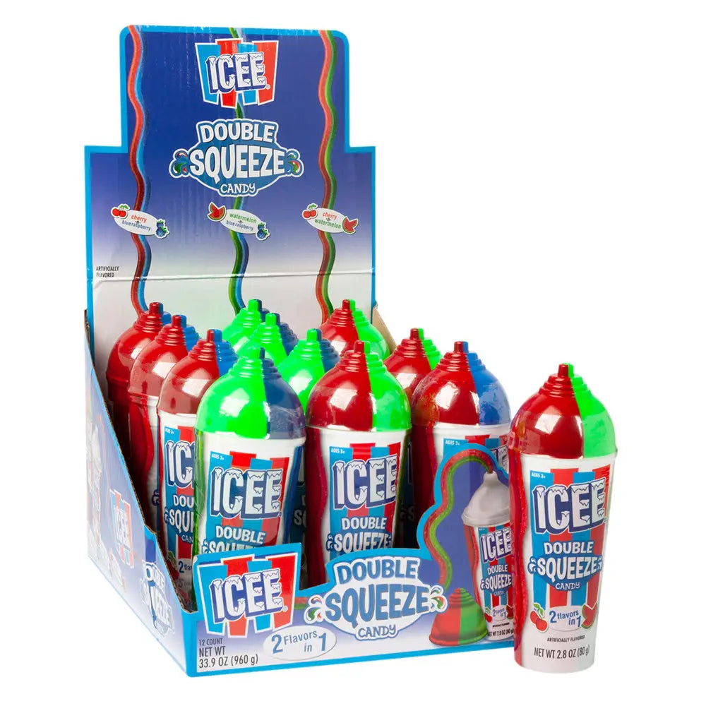 ICEE DOUBLE SQUEEZE CANDY 2.8 OZ case 12ct - candy