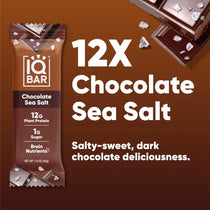 IQBAR Brain and Body Plant Protein Bars - Chocolate Sea