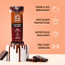 IQBAR Brain and Body Plant Protein Bars - Chocolate Sea