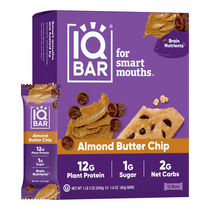 IQBAR Brain Body Keto Protein Bars - Almond Butter Chip