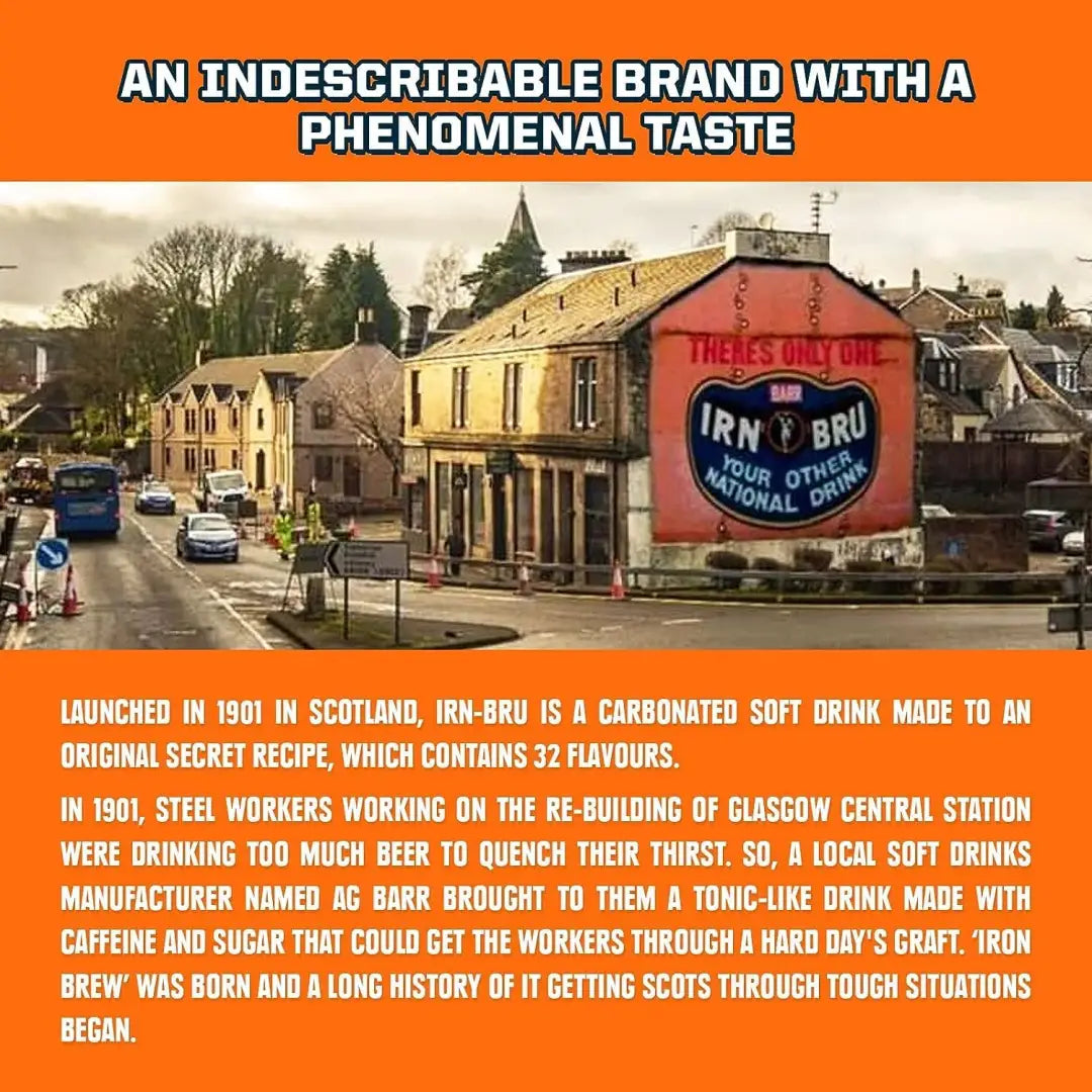 IRN-BRU Original and Best case of 24 330ml Cans - soda