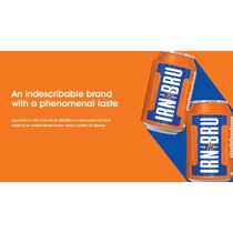 IRN-BRU Original and Best case of 24 330ml Cans - soda