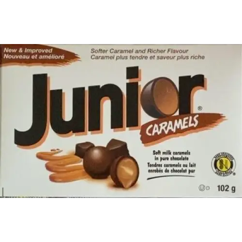 Junior caramels 102 x 12ct