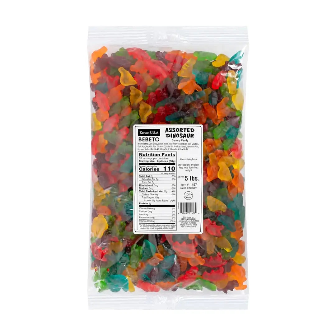 Kervan Candy Bebeto Assorted Dinosaur - Fruity Soft & Sweet