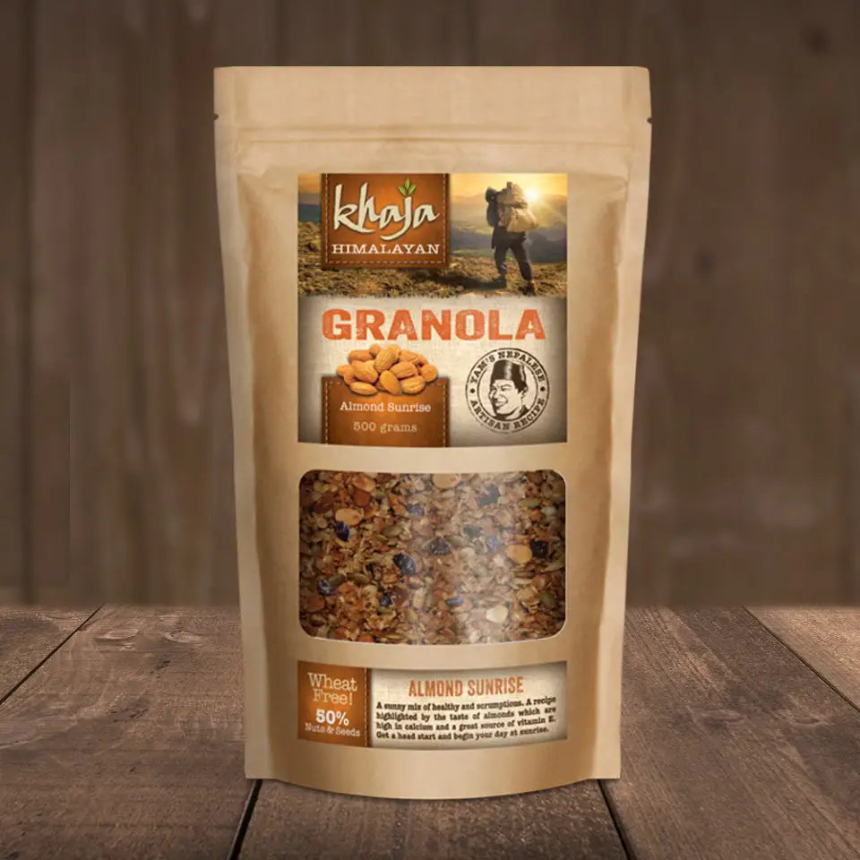 Khaja Granola Almond Sunrise 500 gram bag - Grocery Main image
