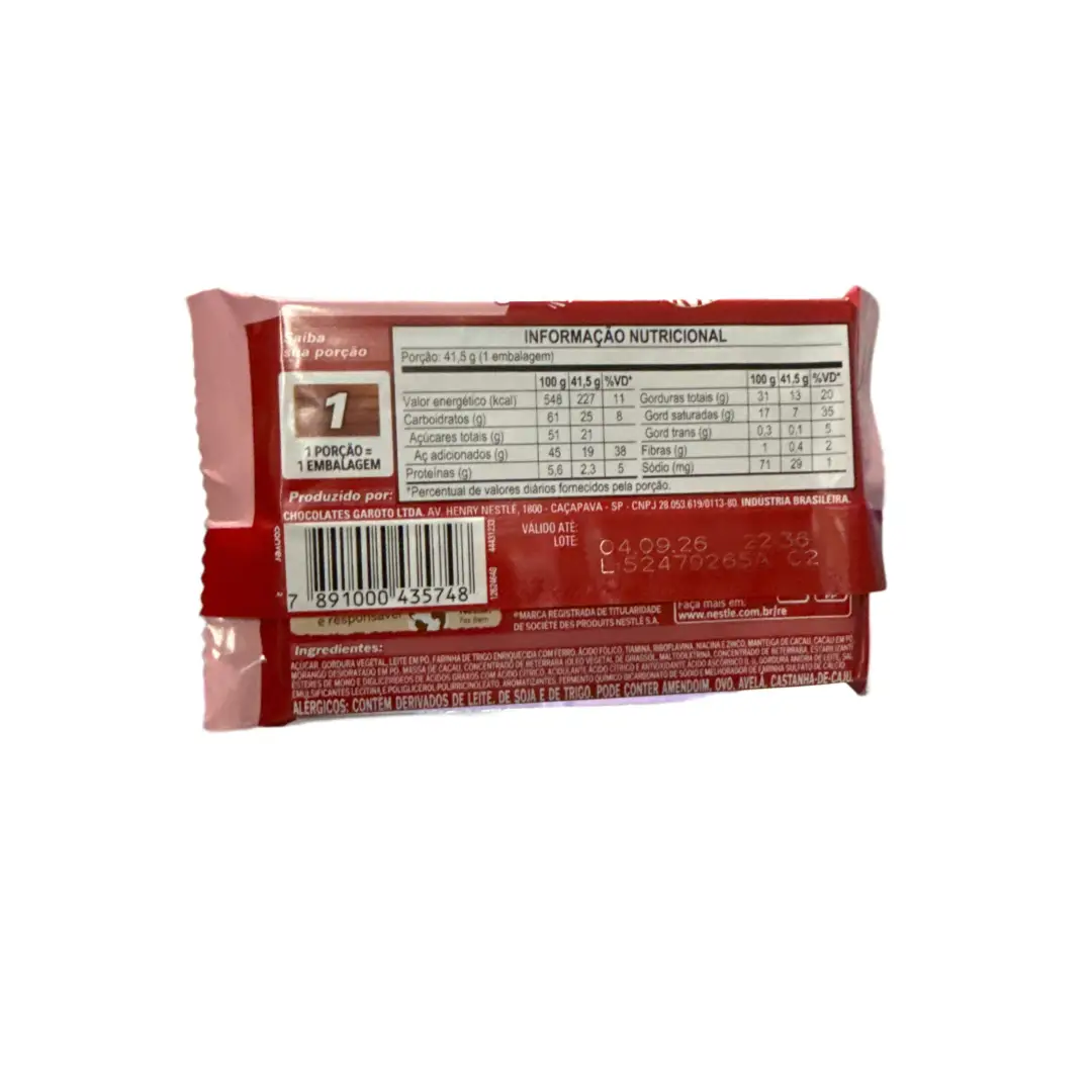 Kit Kat Strawberry 41.5G - Brazil CASE 24 CT - candy bar