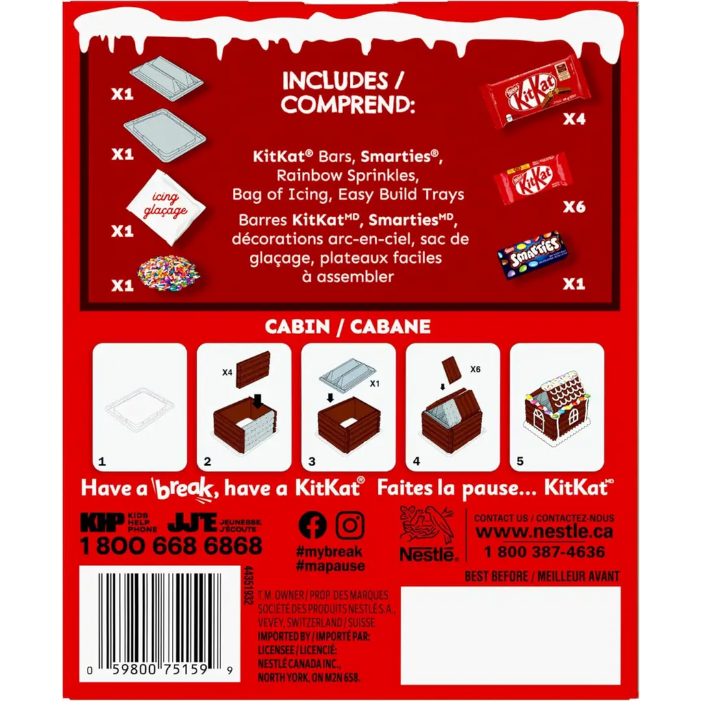 Kitkat Holiday Chocolate and Candy Building Kit 389g