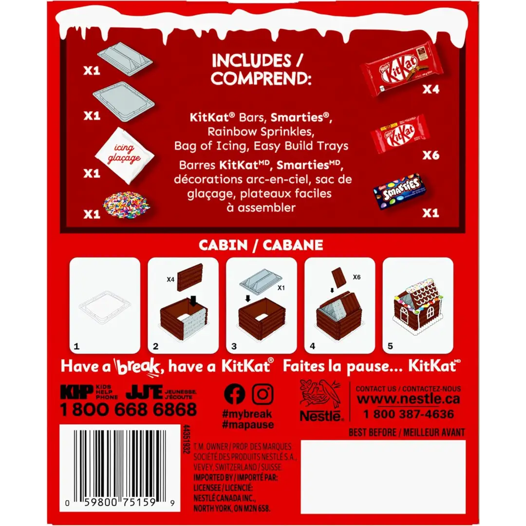 Kitkat Holiday Chocolate and Candy Building Kit 389g