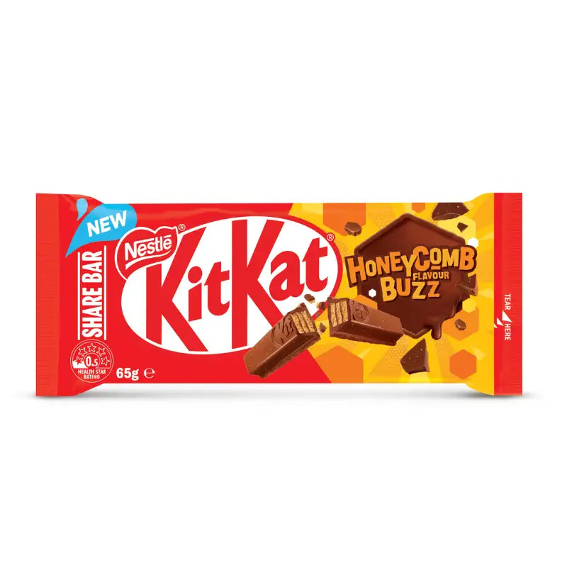 KitKat Honeycomb Buzz- 65g case 24 count - candy Bar