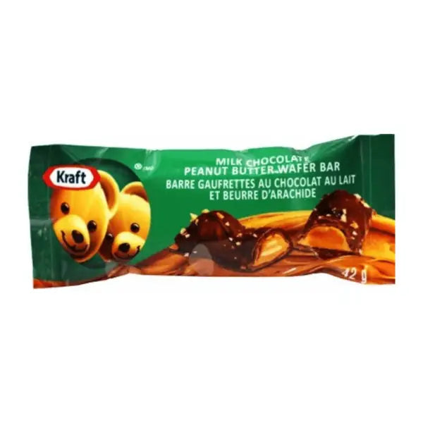 Kraft Milk Chocolate Peanut Butter Wafer Bar- Case 42g 12