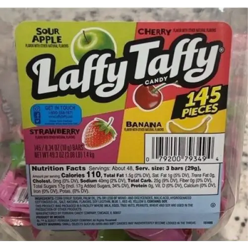 Laffy Taffy Assorted Tub 145ct