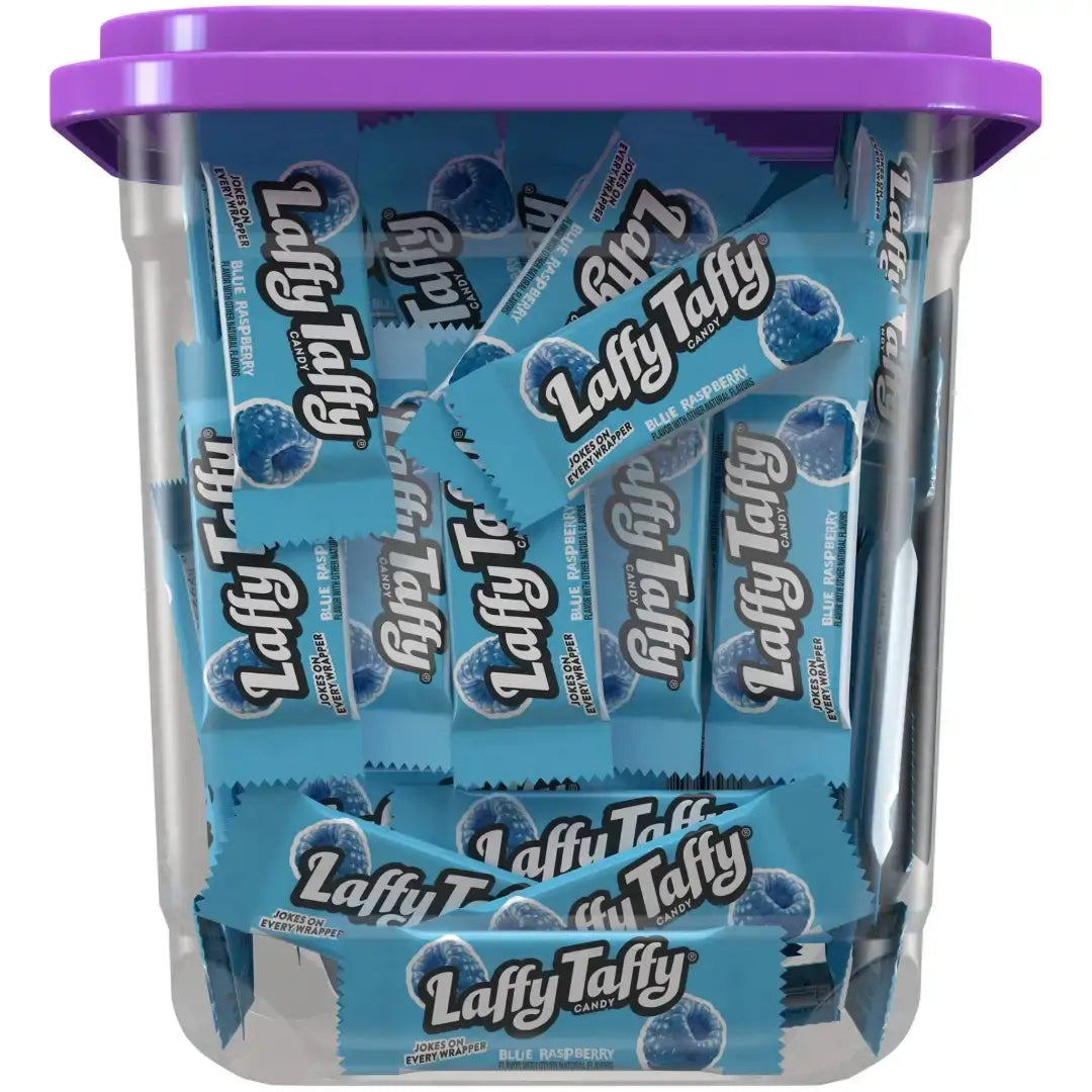 Laffy Taffy Blue Raspberry Candy Mini Bar.3 oz. - 145ct