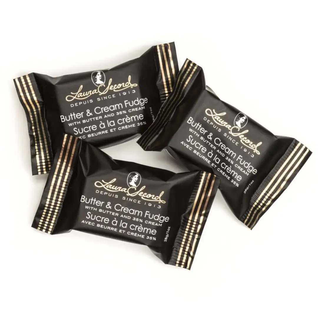 Laura Secord Butter And Cream Fudge 25g Pieces Case Of 24