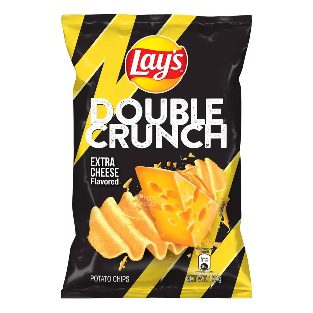 Lay’s Double Crunch Potato Chips Malaysia Extra Cheese 170g
