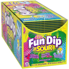 Lik M Aid Sour Fun Dip Candy 1.4 Oz Packet Case 24 Pack