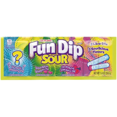 Lik M Aid Sour Fun Dip Candy 1.4 Oz Packet Case 24 Pack