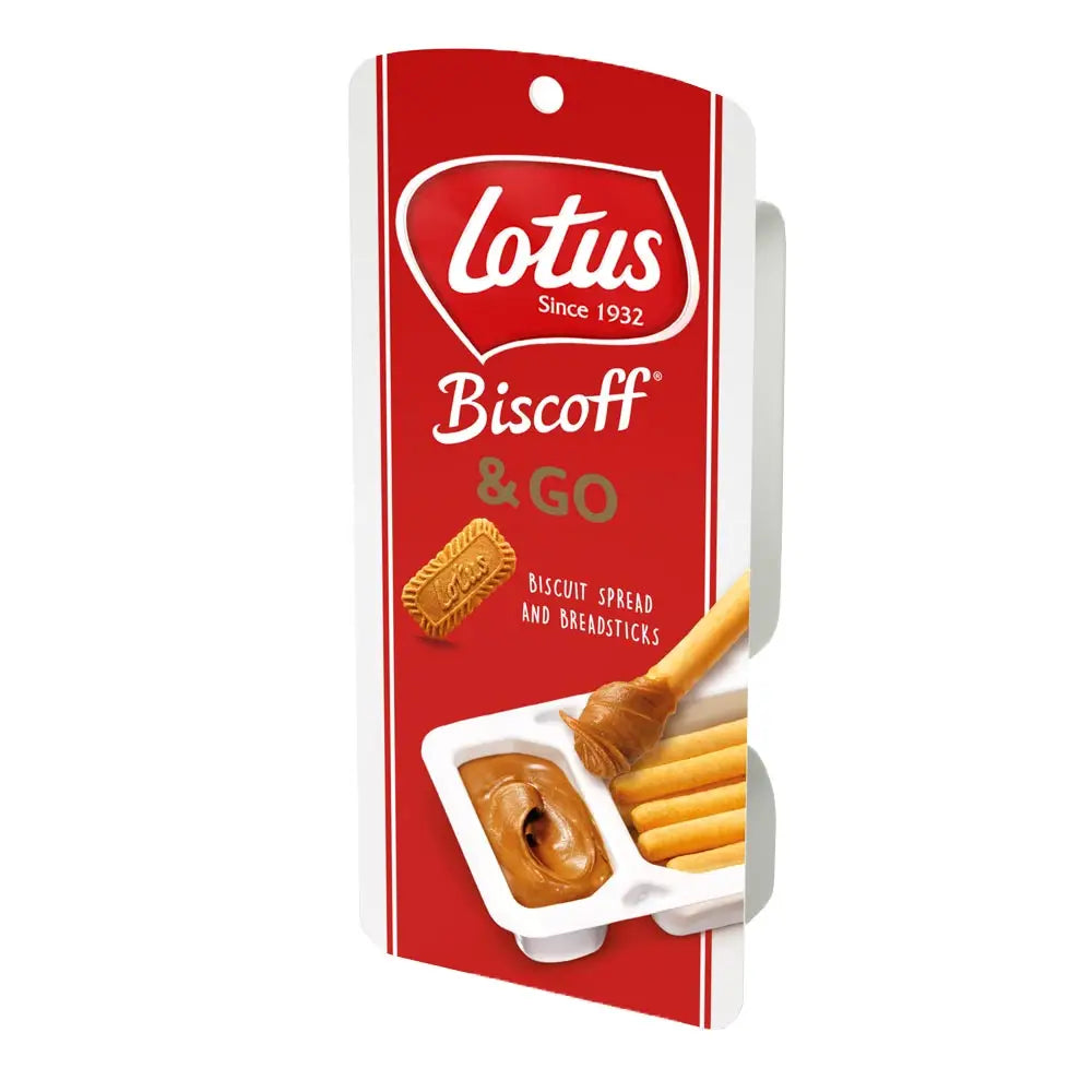 Lotus Biscoff And Go 45g Cup Snack With Breadsticks