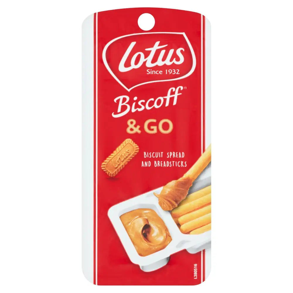 Lotus Biscoff And Go 45g Cup Snack With Breadsticks