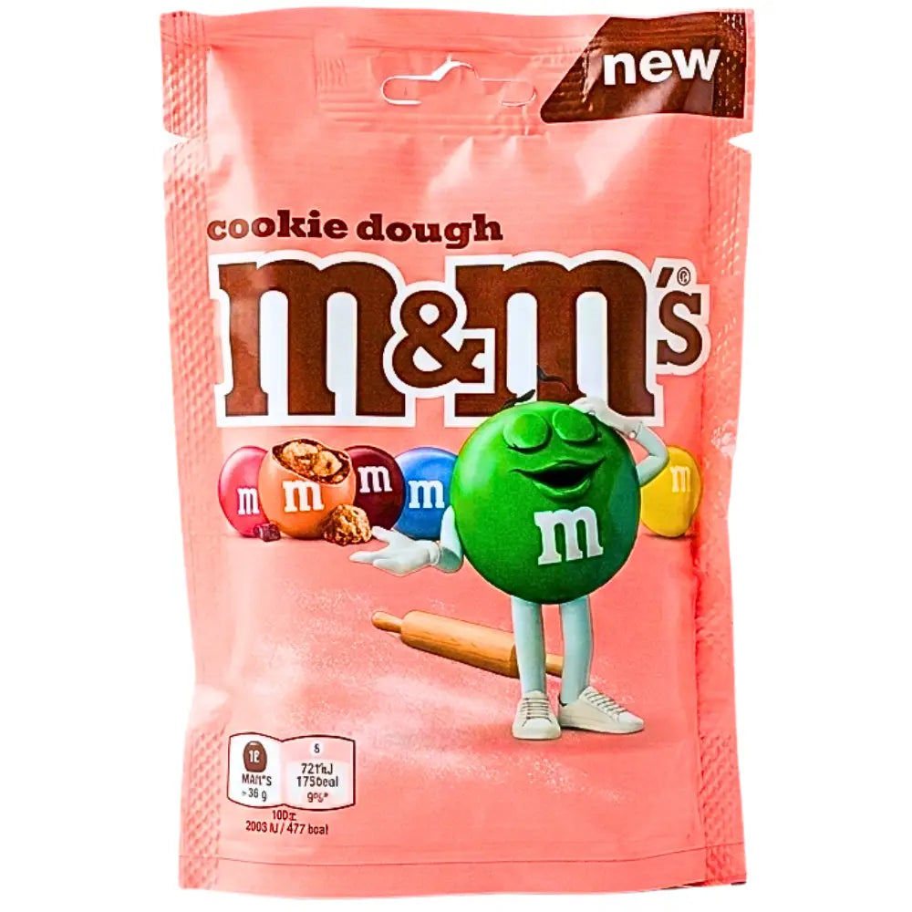 M And M Cookie Dough Candy With Shell 102g UK Case 13 Count