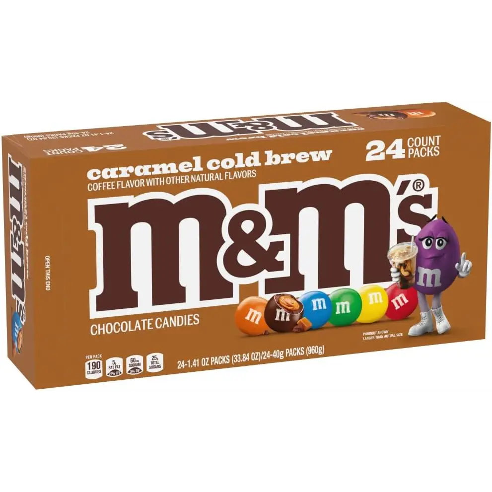 M&M’s Caramel Cold Brew Milk Chocolate Candy Share Size Bag