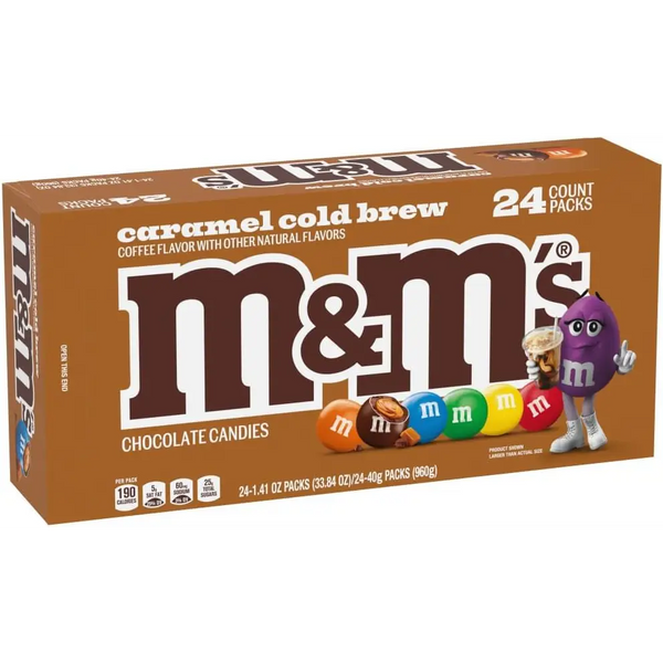 M&M’s Caramel Cold Brew Milk Chocolate Candy Share Size Bag
