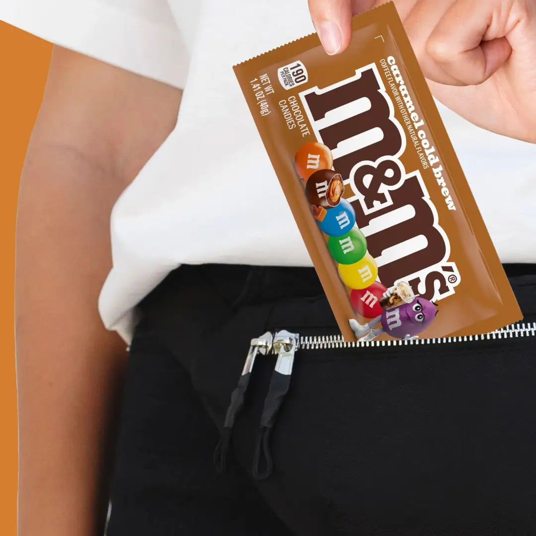 M&M’s Caramel Cold Brew Milk Chocolate Candy Share Size Bag