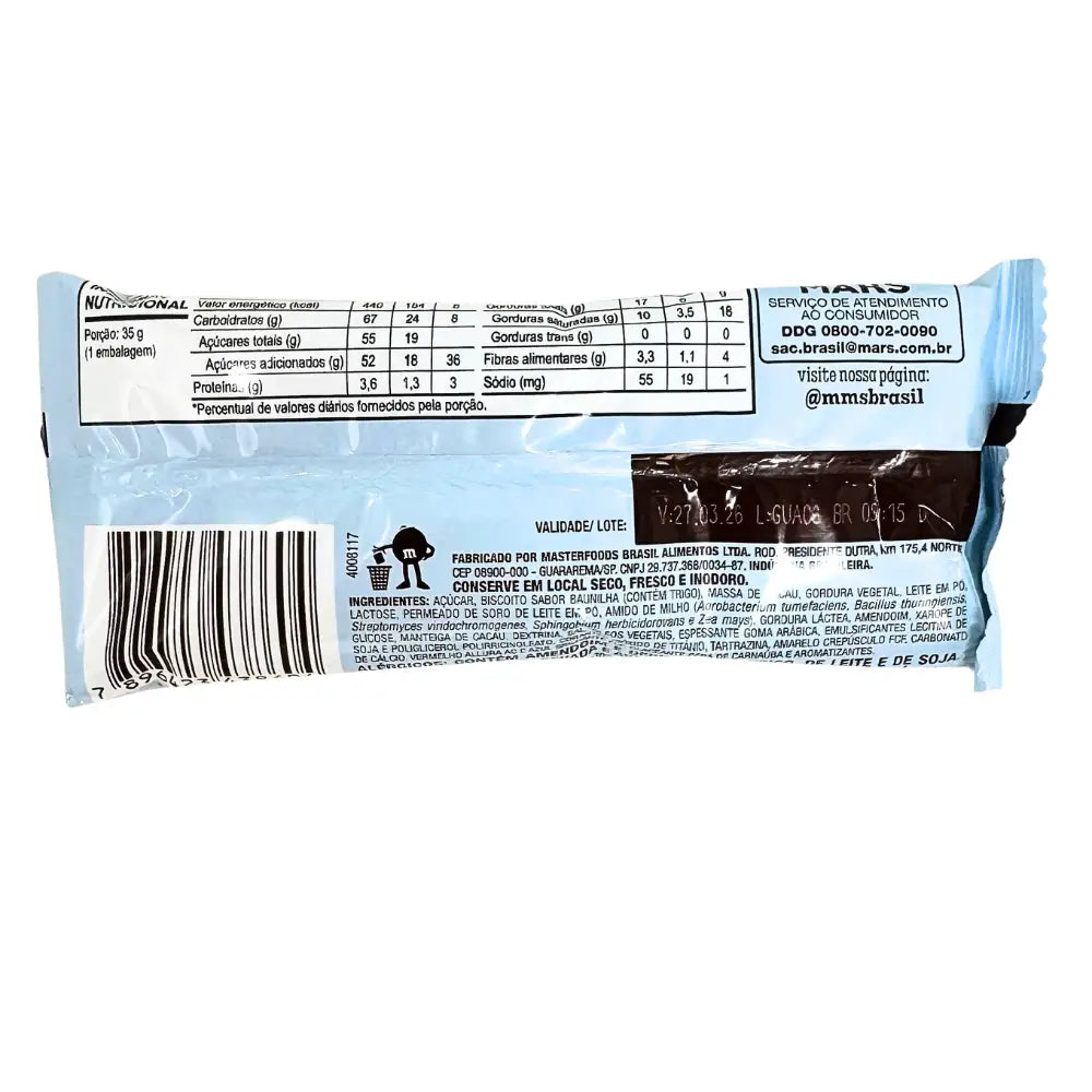 M&M’s Cookie 35g (Brazil) - Case 18count - Cookie