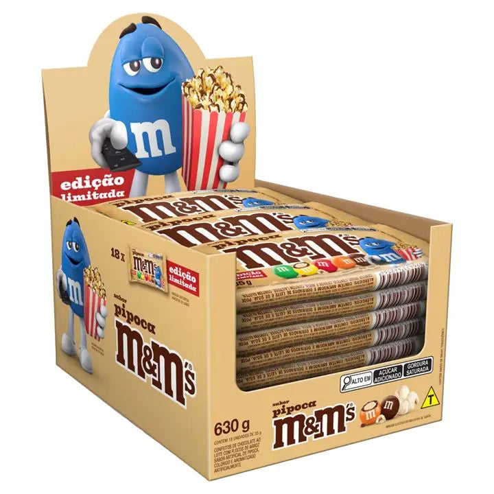 M&M’s Sabor Pipoca (Popcorn) Brazil- 35g case of 18 - candy