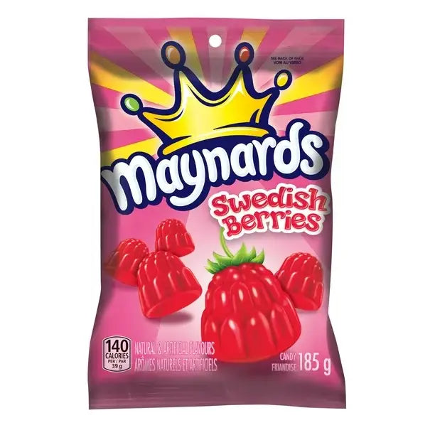 Maynards Swedish Berries Candy - 185g case 8ct - candy