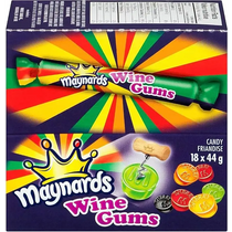 Maynards Wine Gums roll 44g case 18 count