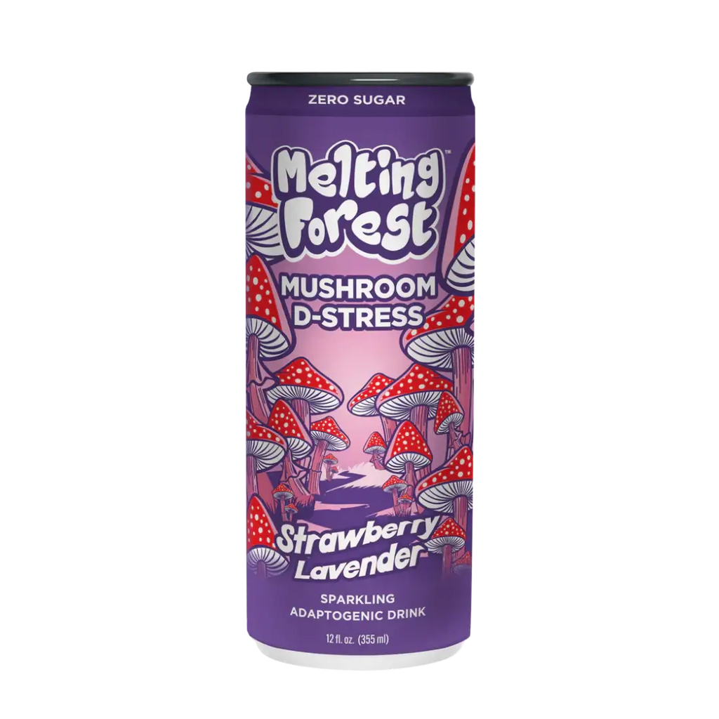 Melting Forest Mushroom D-Stress Drink Strawberry Lavender