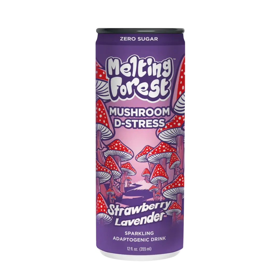 Melting Forest Mushroom D-Stress Drink Strawberry Lavender