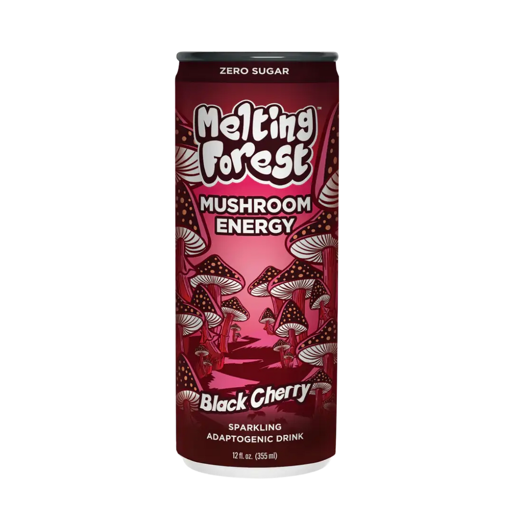 Melting Forest Mushroom Energy Drinks Black Cherry 12 oz